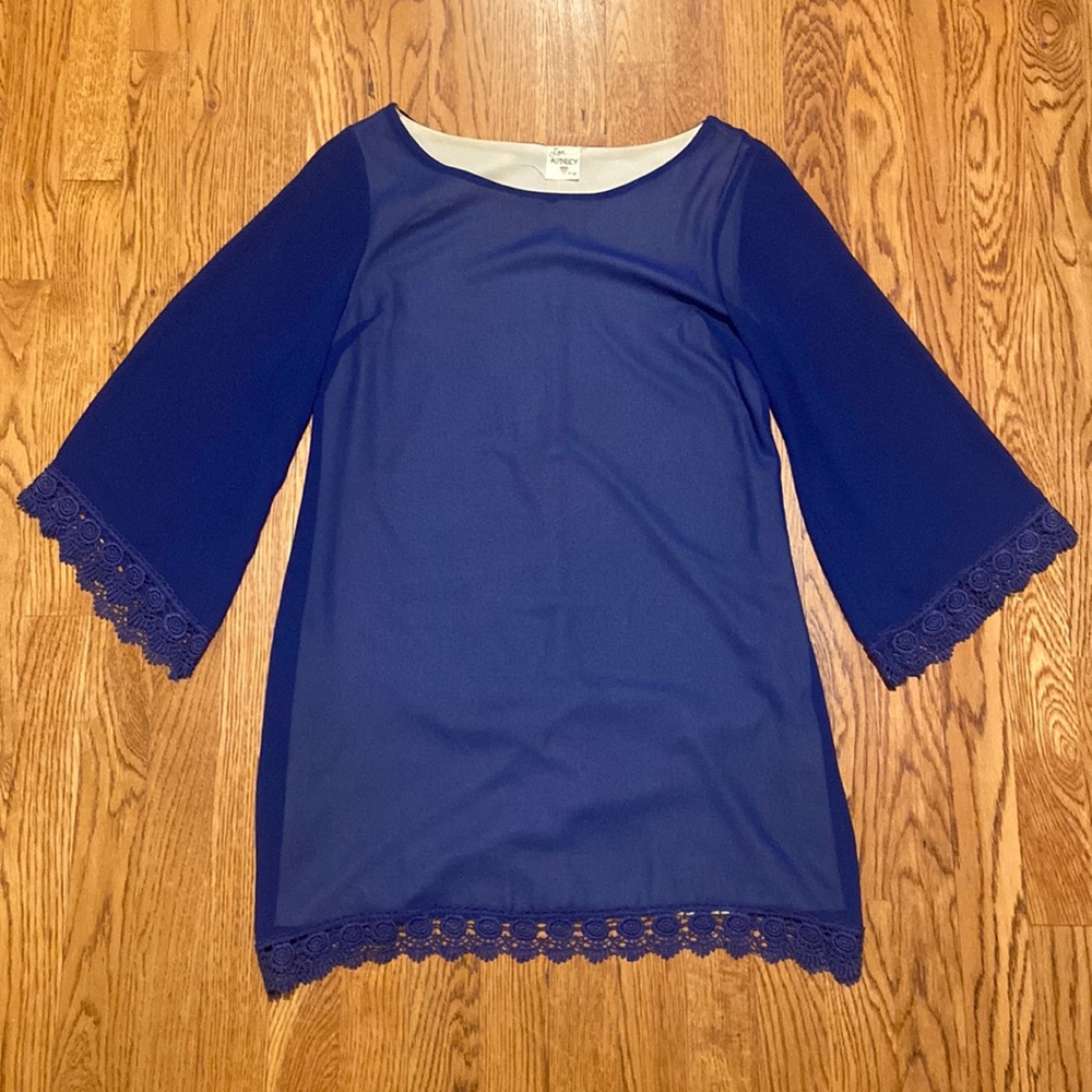 Blue mini dress
